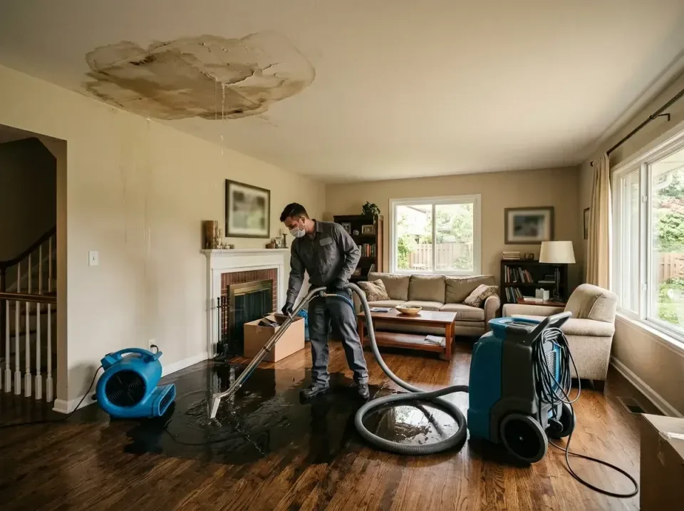 attic-pipe-burst-ceiling-drip-008 — frequently asked questions, Water Damage Restoration & Carpet Care in Byron, IL